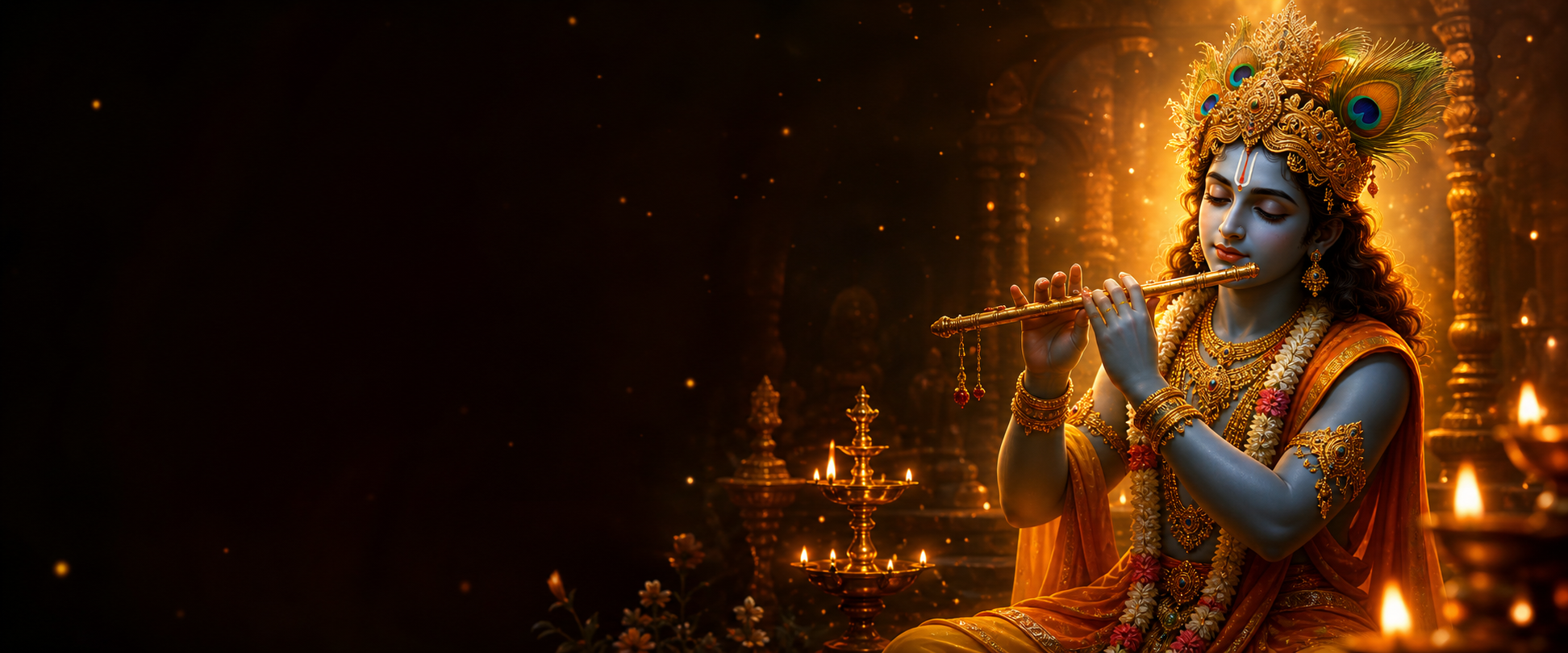 Krishna Puja devotional banner